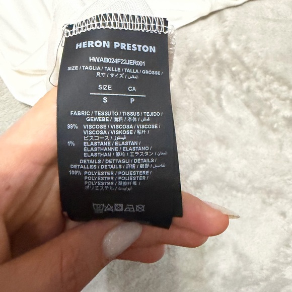 Heron Preston White Long Sleeve Top - Picture 9 of 12